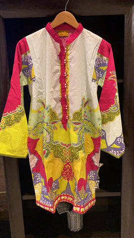 Threads n motifs medium lawn shirt multi color