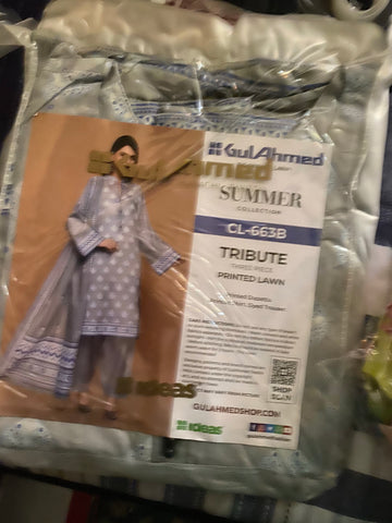 Gul Ahmed design 663B ordered suit