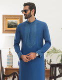 BLUE PRINTED KURTA