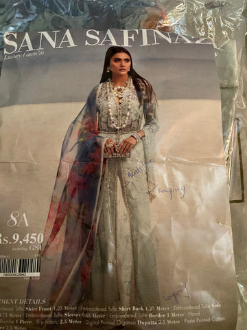 Sana Safinaz design 8A ordered suit lawn