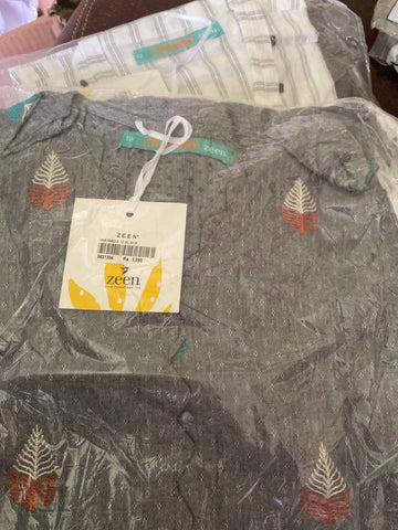 Zeen size 12 medium shirt gray cotton