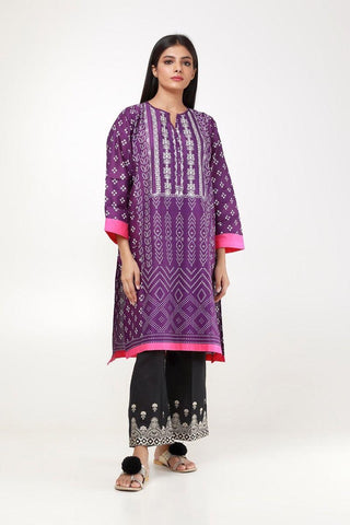 Khaadi lawn chunri shirt small purple