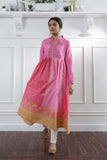 Ethnic pink XL long shirt Lawn