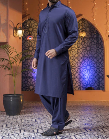J. Men’s navy blue Salwar Kameez small
