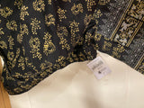 Limelight black small high low shirt with zeen block print pants