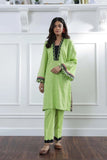 Ethnic light green 2 piece lawn suit