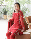 Hopscotch girls red chiffon outfit 9-10 years