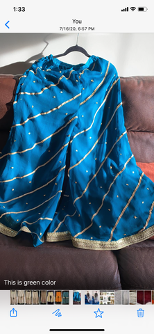 Desirack green Sharara pants small