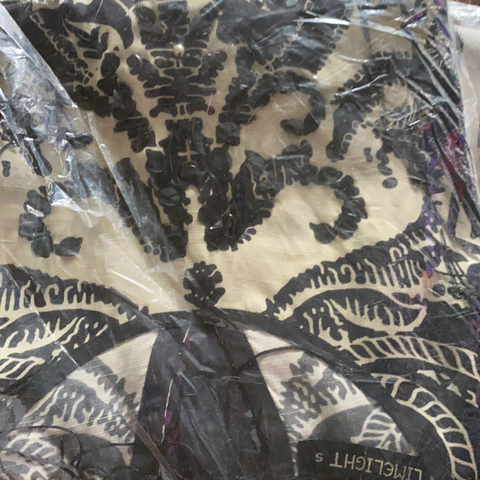 Limelight black n white silk shirt small/ large