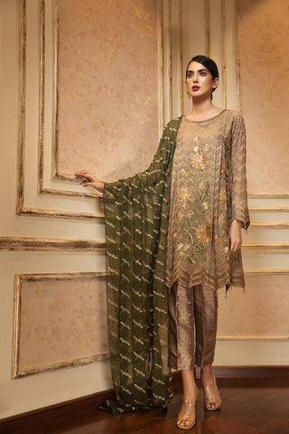 Jazmin formal 3 piece suit chiffon small