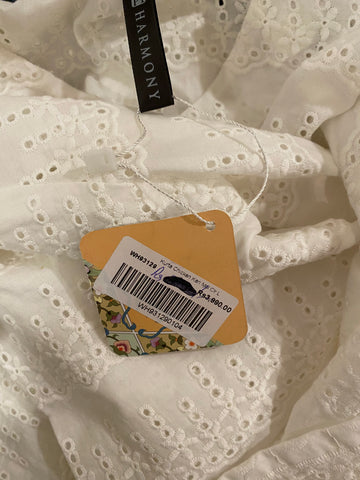 Harmony chikan white shirt medium