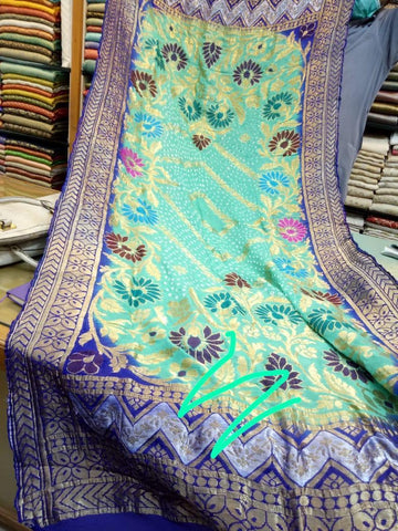 Chunri chiffon banarsi dupatta