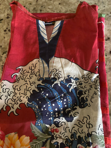 Sapphire xxs Lawn maroon printed shirt