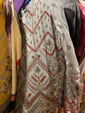 Jazmin gray maroon suit 3 piece