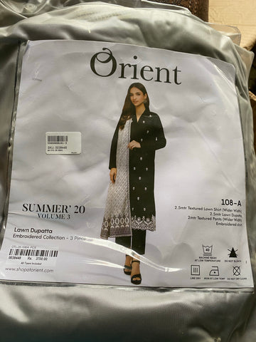 Orient black n white 3 piece suit
