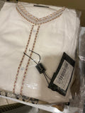 J. Men’s 4 Salwar Kameez size small off white