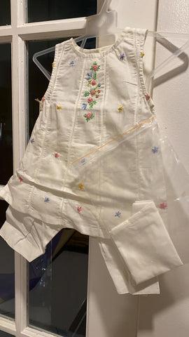 Minnie minors baby girl white suit