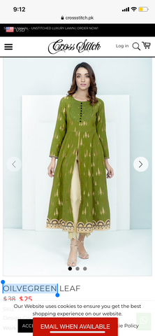 Cross stitch oblige green xs shirt jacquard