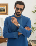 BLUE PRINTED KURTA