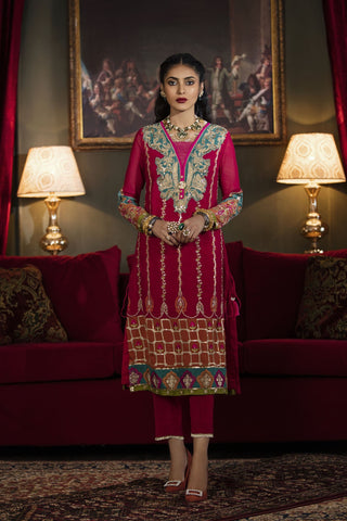 Ethnic medium pink shirt formal