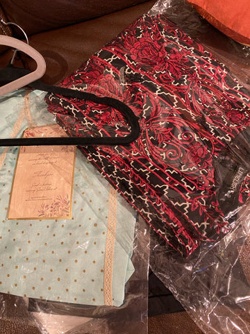 Limelight red chiffon shirt small