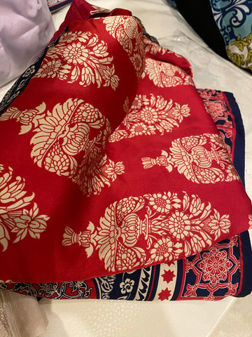 Limelight silk embroidered shirt large