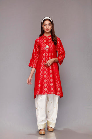Rang ja red jacquard shirt large