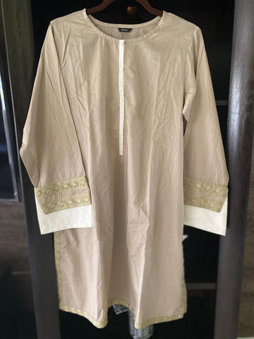 Sapphire beige shirt cotton large