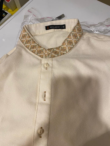 J. Men’s Salwar Kameez small off white